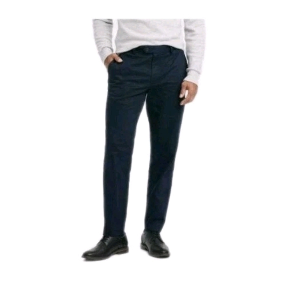 Goodfellow & Co. Extended Tab Slim Fit Trousers Navy 32 X 32 NWT